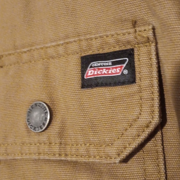 Genuine Dickies Men's Hooded Canvas Shirt Jacket Color Brown - Picture 4 of 8